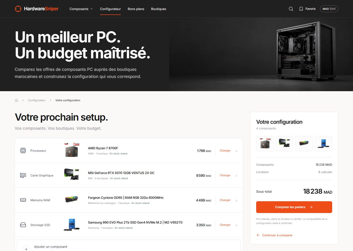 HardwareSniper website design by Webloom